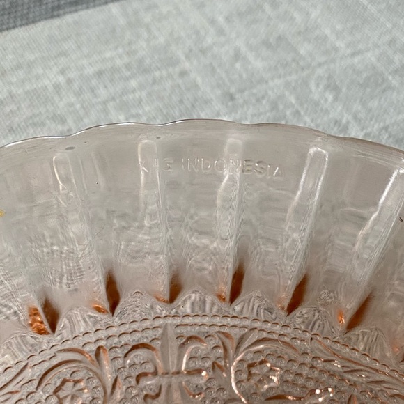 Set of 5 Vintage Pink Depression Glass Bowls, KIG Indonesia - Picture 3 of 6